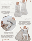 günamüna Swaddle Sleep Sack Duvet Bamboo Doe.Re.Mi 1 TOG (Min. of 2, multiples of 2) - MAIGHAN DISTRIBUTION CANADA