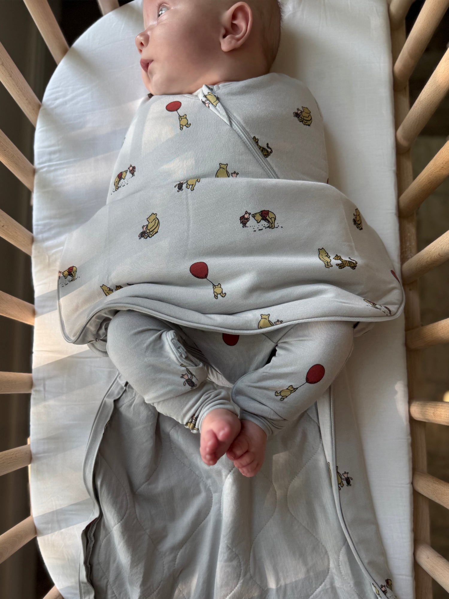 günamüna Swaddle Sleep Sack Duvet Bamboo Pooh 2.5 TOG (Min. of 2, multiples of 2) - MAIGHAN DISTRIBUTION CANADA