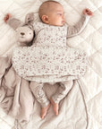 günamüna Transitional Swaddle Sleep Sack Duvet Bamboo Posies 1 TOG (Min. of 2, multiples of 2) - MAIGHAN DISTRIBUTION CANADA