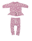 günamüna Two Piece Ruffled Sweatsuit Mini Floral (Min. of 2, multiples of 2) - MAIGHAN DISTRIBUTION CANADA