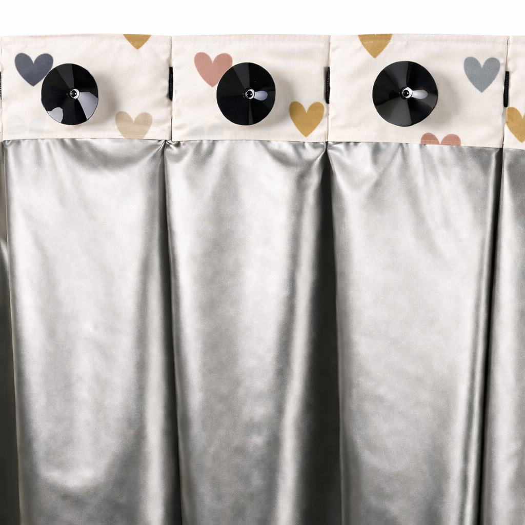 Porta Fox Portable Blackout Blind - Indie Love Hearts (Min. of 2 PK, Multiples of 2 PK)