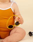 Ki ET LA Diabola Sunglasses - Mustard (Min. of 2 PK, multiples of 2 PK) - MAIGHAN DISTRIBUTION CANADA