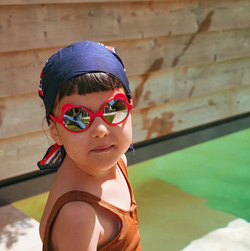 Ki ET LA Ourson Sunglasses - Red Elysee (Min. of 2 PK, multiples of 2 PK) - MAIGHAN DISTRIBUTION CANADA