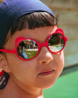 Ki ET LA Ourson Sunglasses - Red Elysee (Min. of 2 PK, multiples of 2 PK) - MAIGHAN DISTRIBUTION CANADA