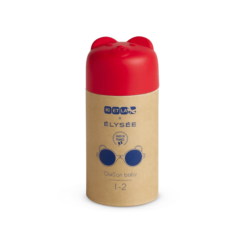 Ki ET LA Ourson Sunglasses - Red Elysee (Min. of 2 PK, multiples of 2 PK) - MAIGHAN DISTRIBUTION CANADA