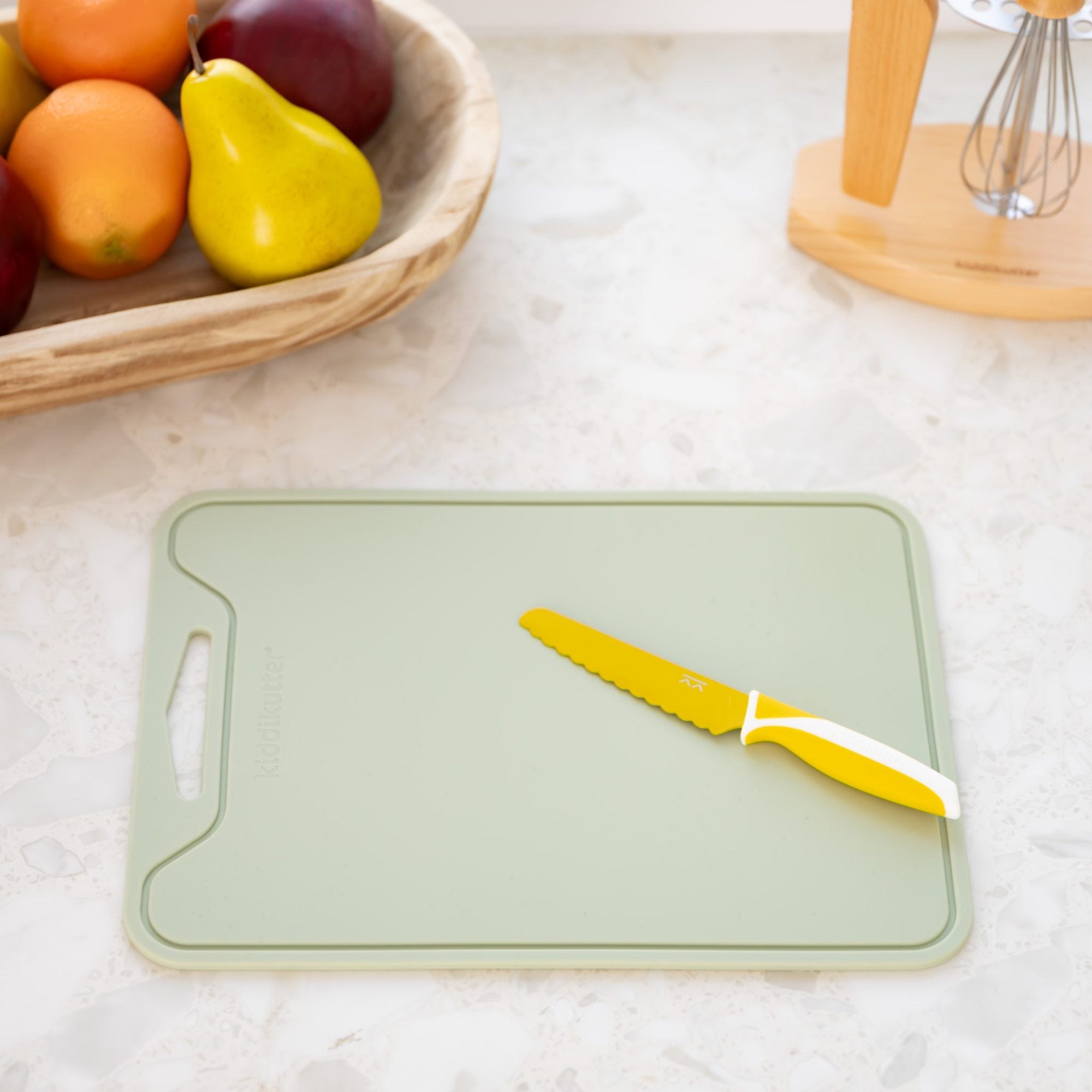 Kiddikutter Silicone Cutting Board - Sage (Min. of 2 PK, multiples of 2 PK) - MAIGHAN DISTRIBUTION CANADA
