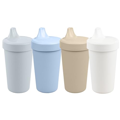 Re Play No Spill Sippy Cups | Ice Blue, White, Sand, Grey