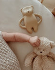 Moonie Bear Natural Rubber Teether - Cappuccino (Min. of 2 PK, multiples of 2 PK) - MAIGHAN DISTRIBUTION CANADA