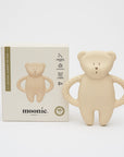 Moonie Bear Natural Rubber Teether - Sand (Min. of 2 PK, multiples of 2 PK) - MAIGHAN DISTRIBUTION CANADA