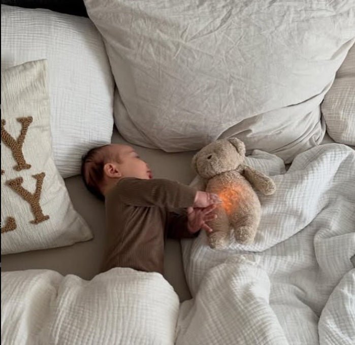 Moonie Organic Humming Bear With Lamp - Rose (Min. of 2 PK, multiples of 2 PK) - MAIGHAN DISTRIBUTION CANADA