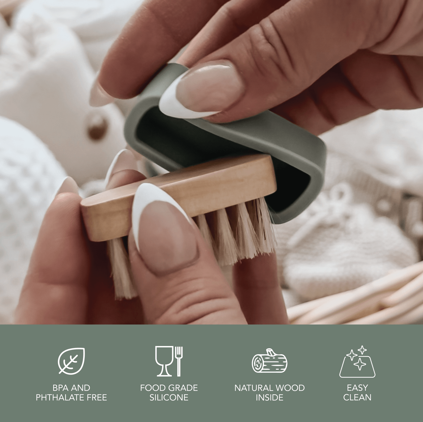 noüka Baby Nail Brush Bloom (Min. of 2 PK, Multiples of 2 PK) - MAIGHAN DISTRIBUTION CANADA