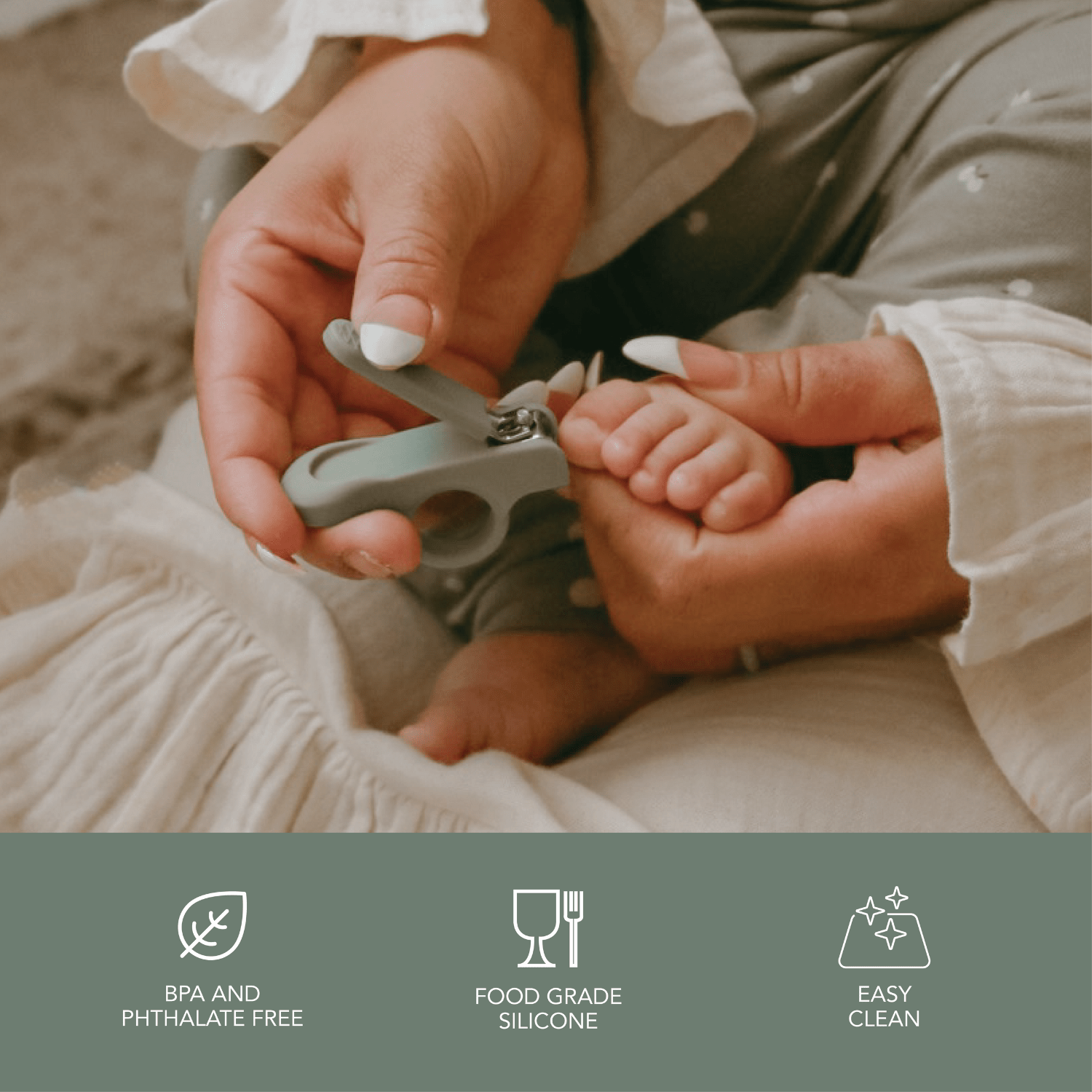 noüka Baby Nail Clipper Lily Blue (Min. of 2 PK, Multiples of 2 PK) - MAIGHAN DISTRIBUTION CANADA