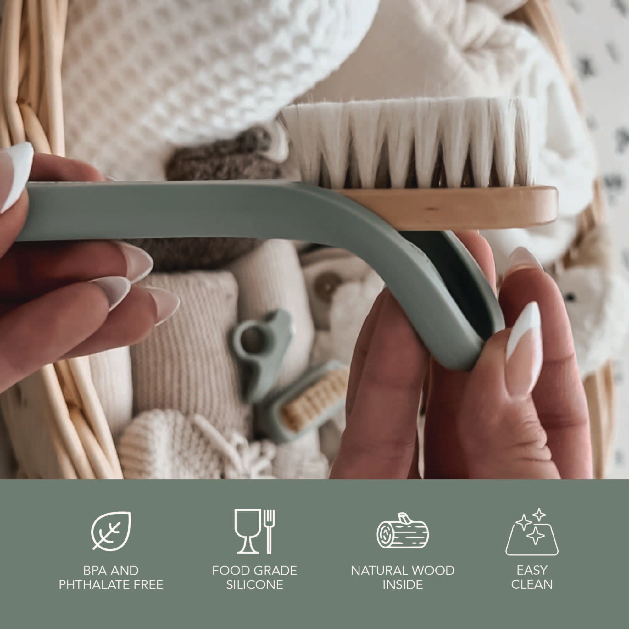 noüka Baby's First Brush Leaf (Min. of 2 PK, Multiples of 2 PK) - MAIGHAN DISTRIBUTION CANADA