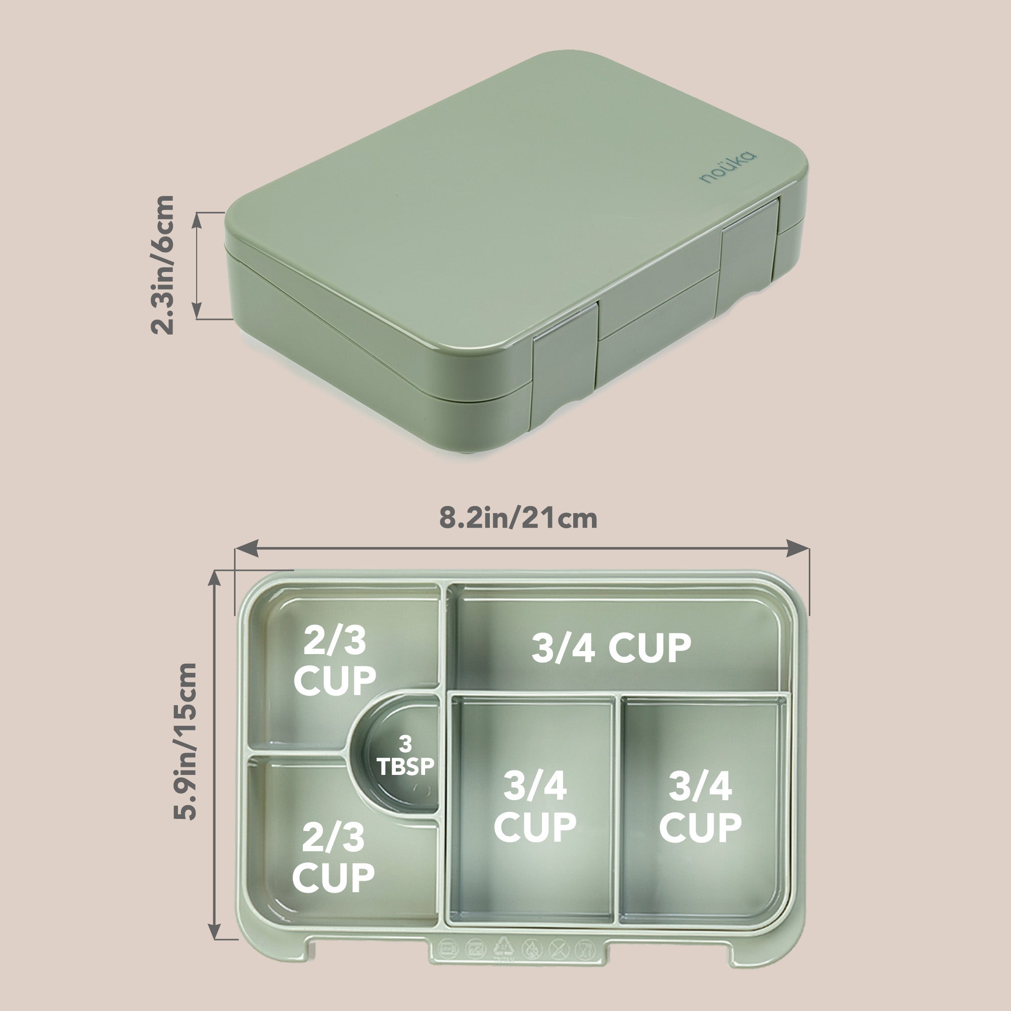 noüka Bento Chill Lunch Box - Wave (Min. of 2 PK, Multiples of 2 PK) - MAIGHAN DISTRIBUTION CANADA