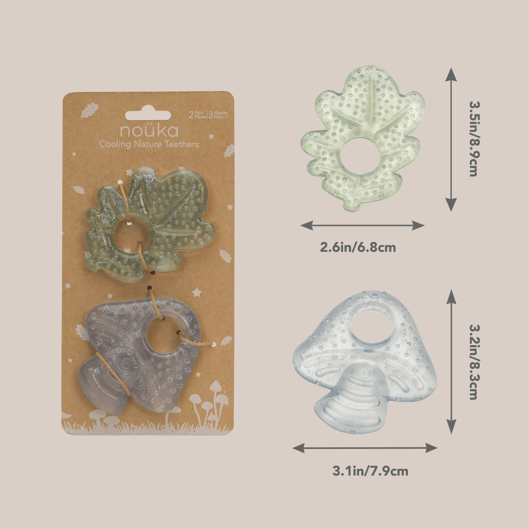 noüka Cooling Nature Teether - Earth (Sold in Case of 2, Qty of 1=2 products) - MAIGHAN DISTRIBUTION CANADA