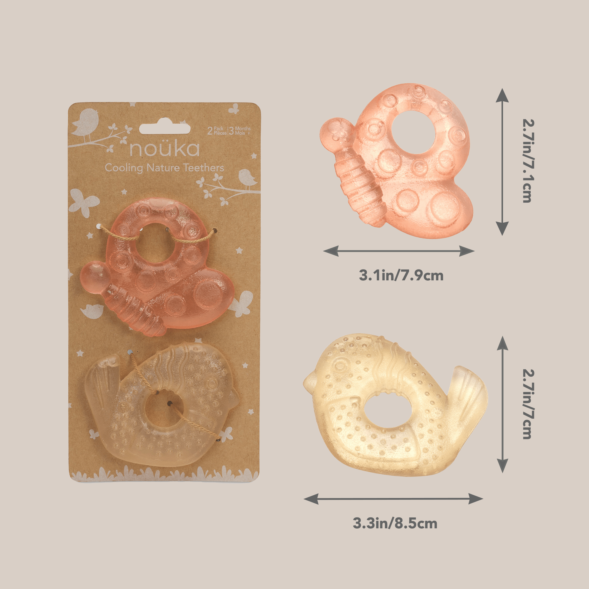 noüka Cooling Nature Teether - Flight (Sold in Case of 2, Qty of 1=2 products) - MAIGHAN DISTRIBUTION CANADA