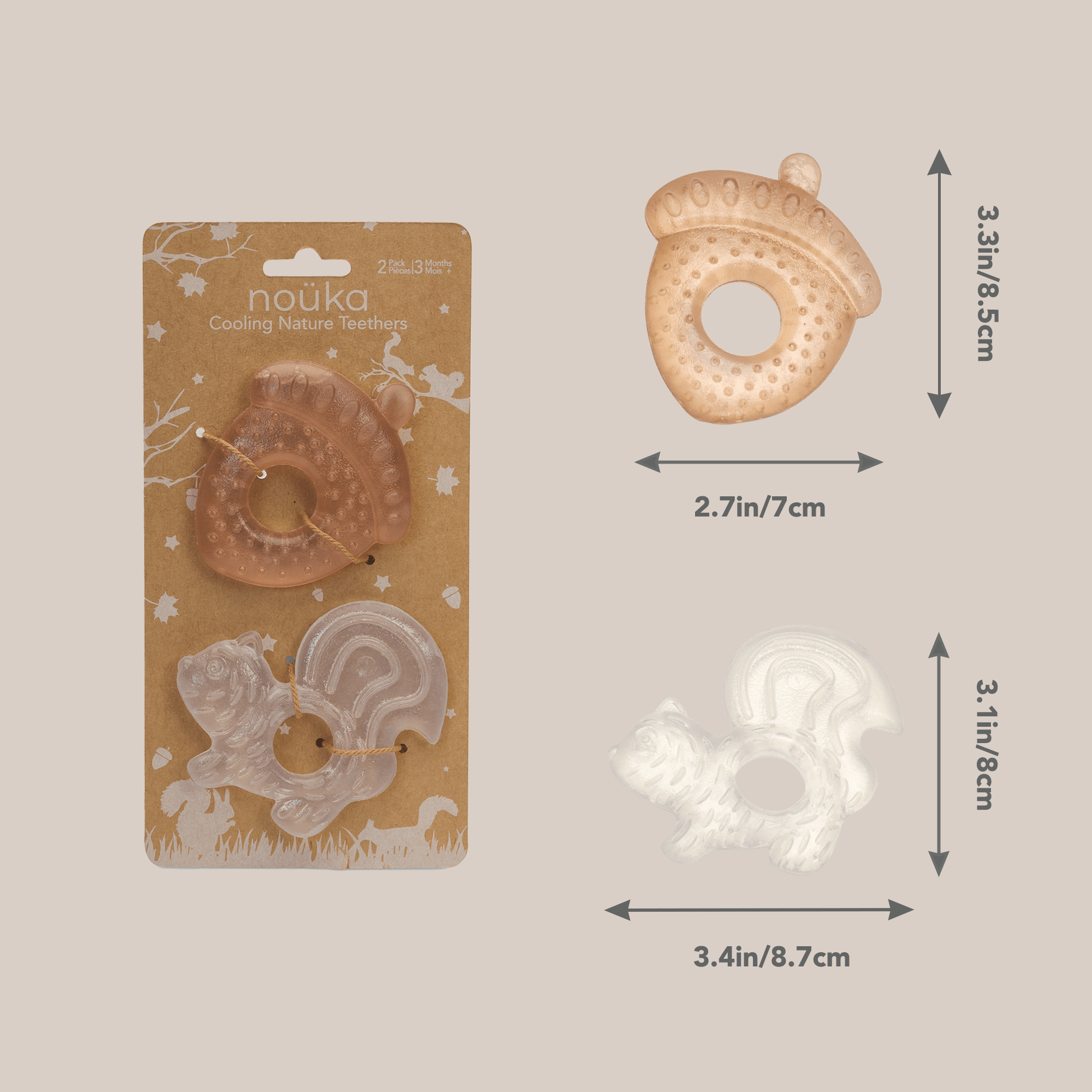 noüka Cooling Nature Teether - Forest (Sold in Case of 2, Qty of 1=2 products) - MAIGHAN DISTRIBUTION CANADA