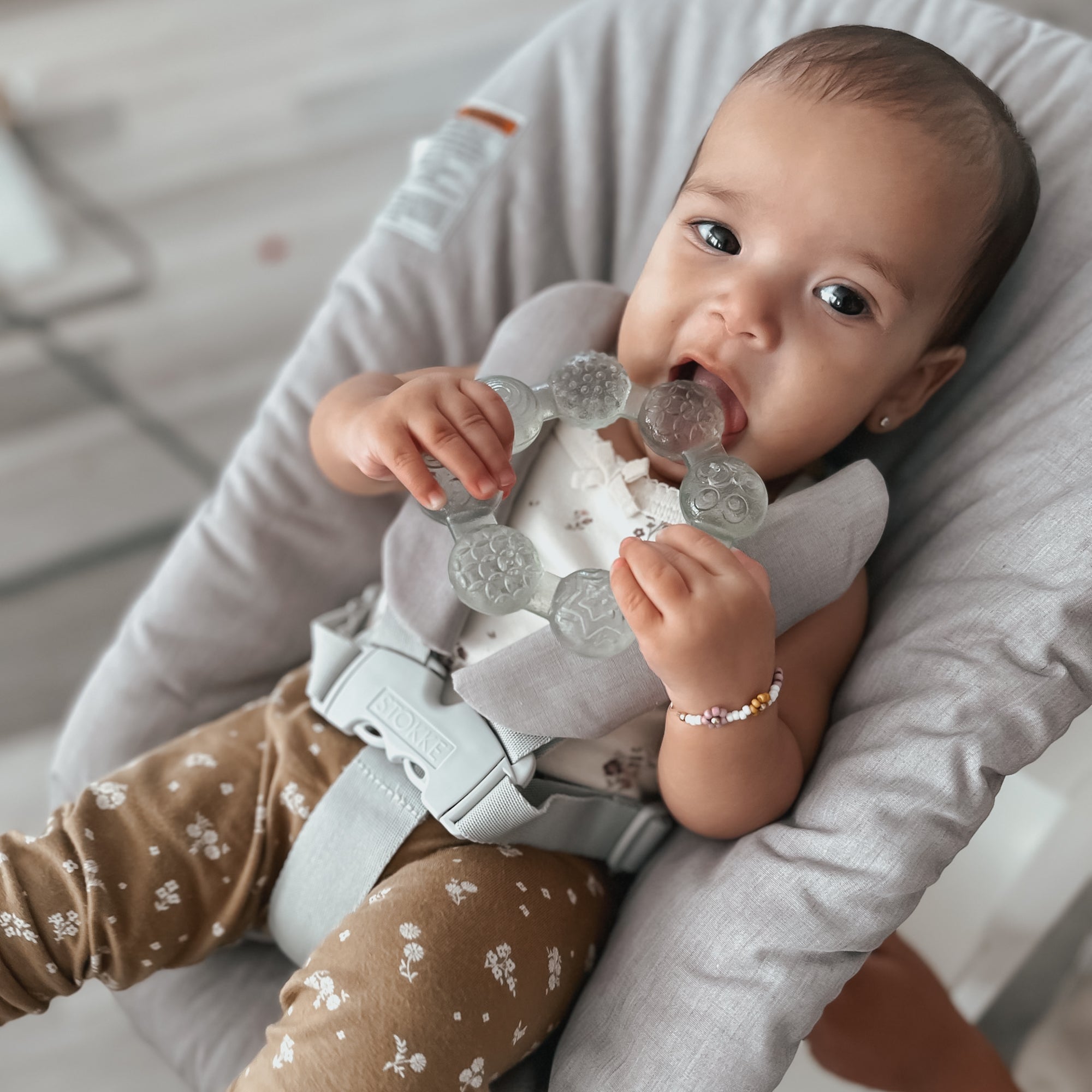 noüka Cooling Ring Teether - Soft Blush (Min. of 2 PK, Multiples of 2 PK) - MAIGHAN DISTRIBUTION CANADA