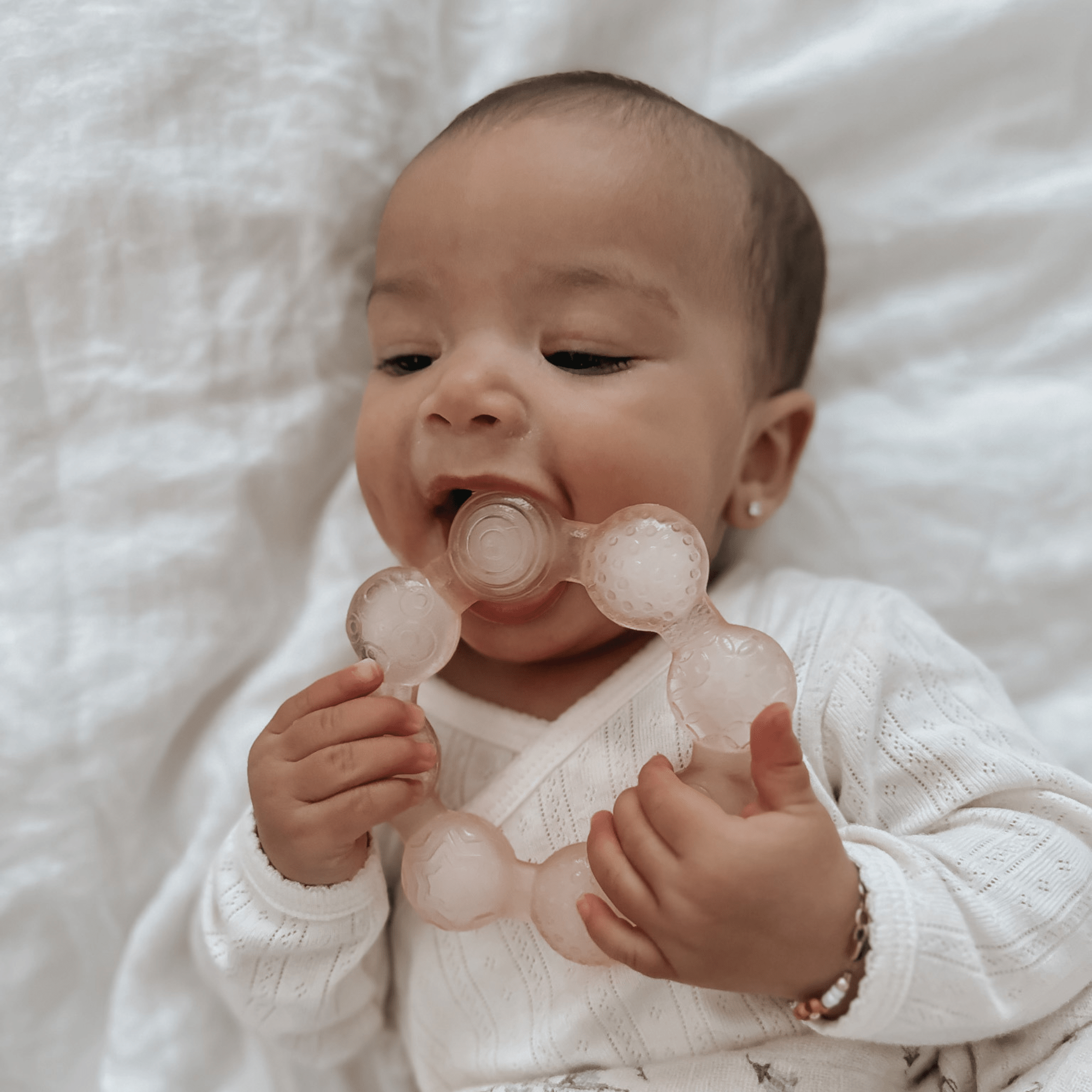noüka Cooling Ring Teether - Soft Blush (Min. of 2 PK, Multiples of 2 PK) - MAIGHAN DISTRIBUTION CANADA