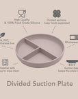 noüka Divided Suction Plate - Shifting Sand (Sold in Case of 2, Qty of 1=2 products) - MAIGHAN DISTRIBUTION CANADA