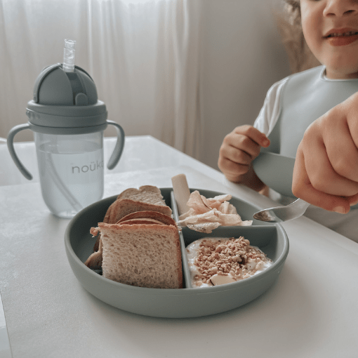 noüka Divided Suction Plate - Shifting Sand (Sold in Case of 2, Qty of 1=2 products) - MAIGHAN DISTRIBUTION CANADA