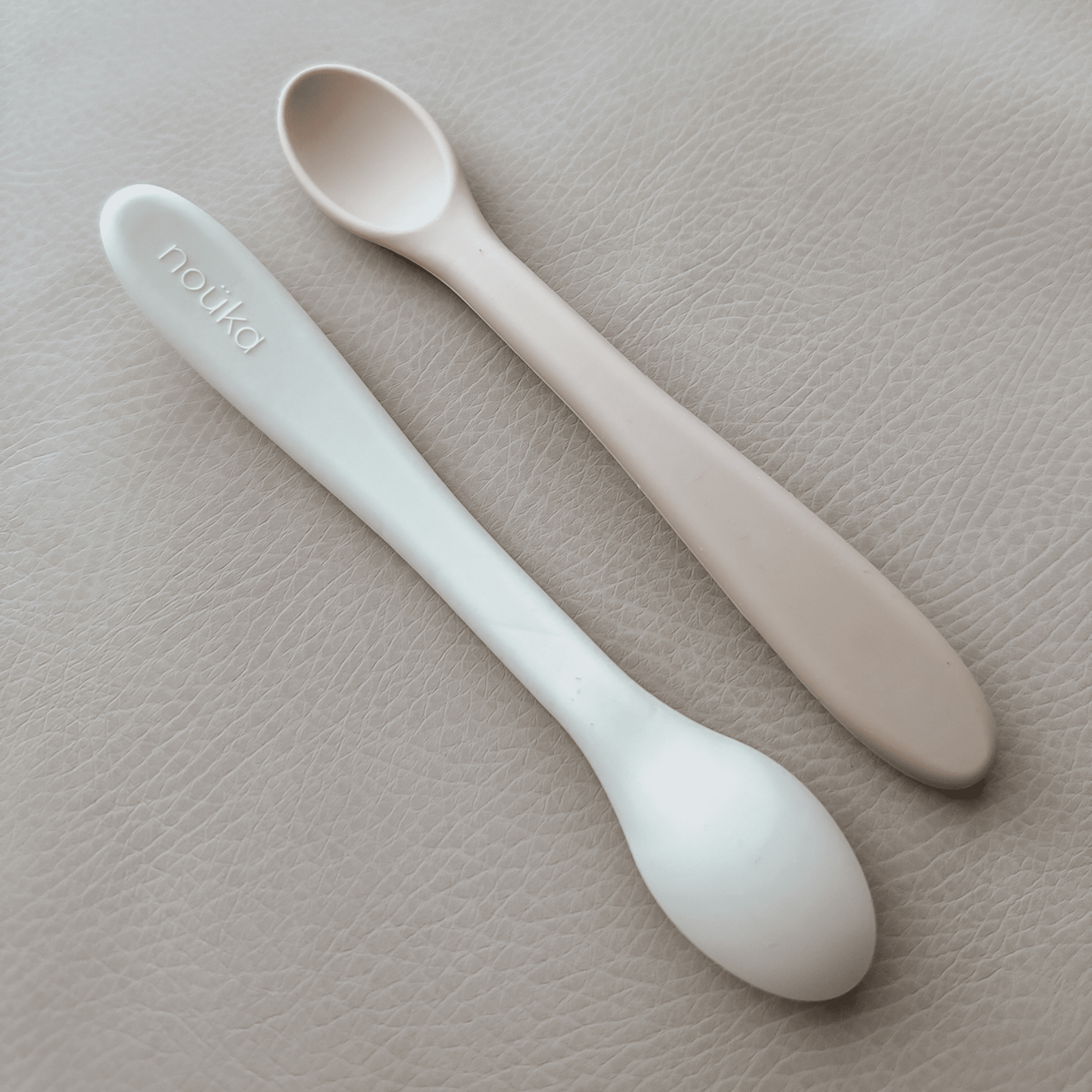 noüka Feeding Spoon Set - Leaf/Light Storm (Min. of 2 PK, Multiples of 2 PK) - MAIGHAN DISTRIBUTION CANADA