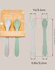 noüka Feeding Spoon Set - Leaf/Light Storm (Min. of 2 PK, Multiples of 2 PK) - MAIGHAN DISTRIBUTION CANADA