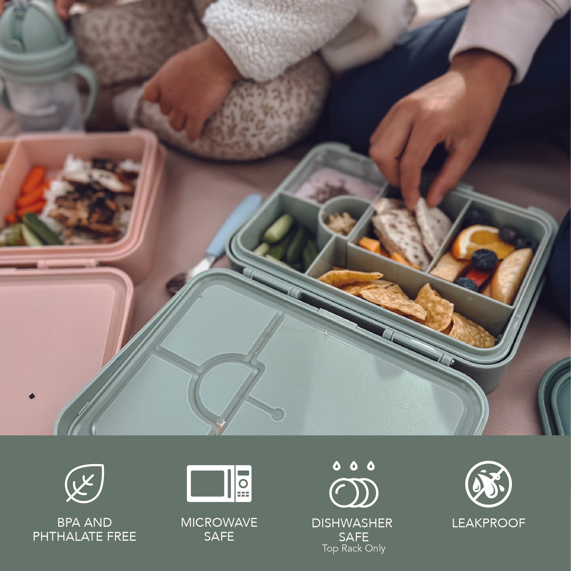 noüka Grand Bento Lunch Box - Wave (Min. of 2 PK, Multiples of 2 PK) - MAIGHAN DISTRIBUTION CANADA