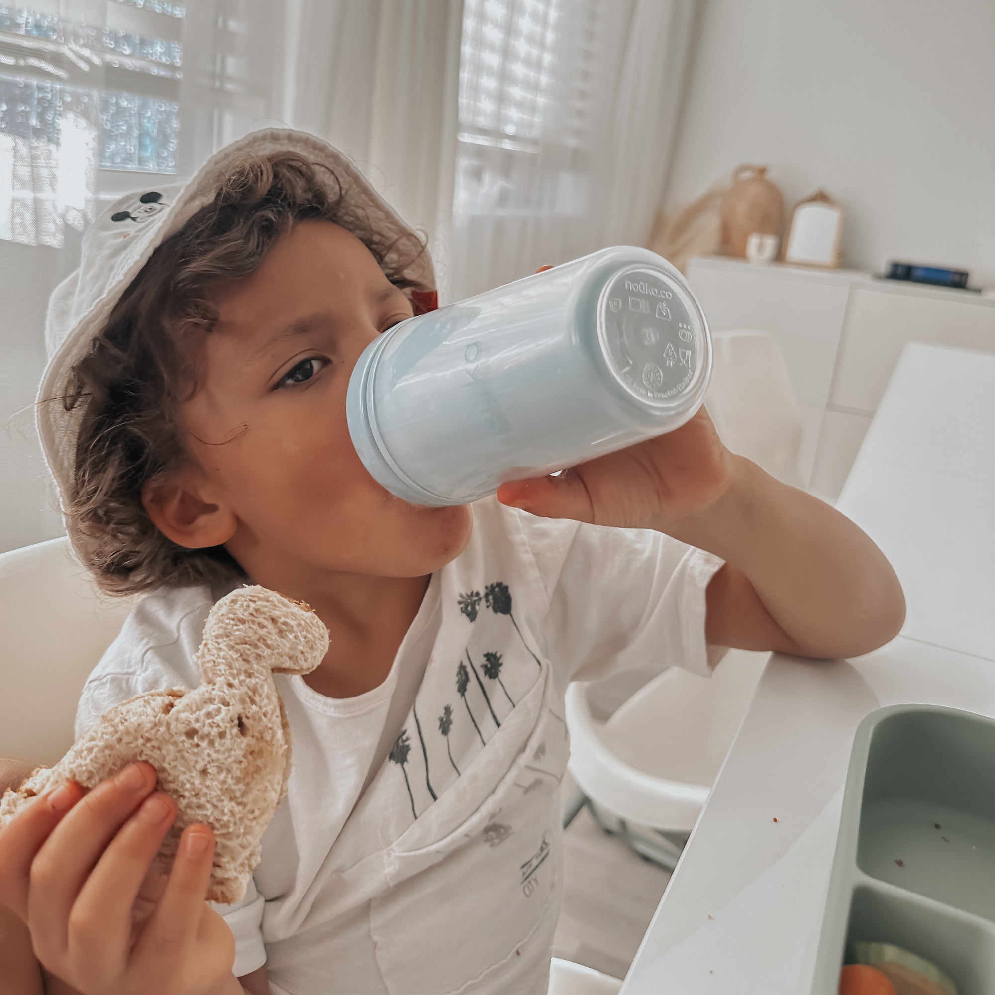 noüka Insulated Sippy Cup 9 Oz - Soft Sand (Min. of 2 PK, Multiples of 2 PK) - MAIGHAN DISTRIBUTION CANADA