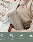 noüka Insulated Sippy Cup 9 Oz - Soft Sand (Min. of 2 PK, Multiples of 2 PK) - MAIGHAN DISTRIBUTION CANADA