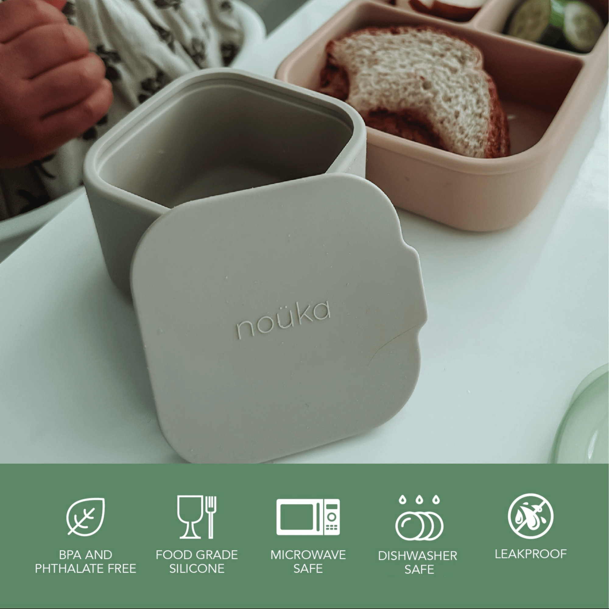 noüka Mini Snack Cups 2 PK - Soft Blush/Dust (Min. of 2 PK, Multiples of 2 PK) - MAIGHAN DISTRIBUTION CANADA