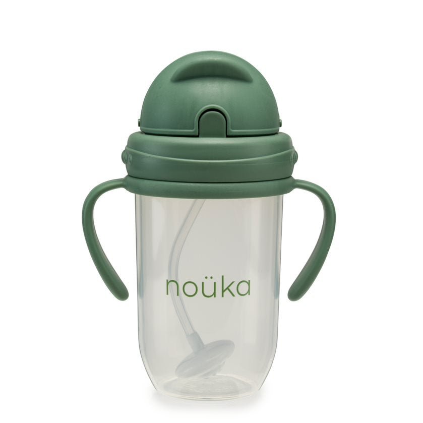 noüka Non - Spill Weighted Straw Cup 9 oz - Fern (Sold in Case of 2, Qty of 1=2 products) - MAIGHAN DISTRIBUTION CANADA