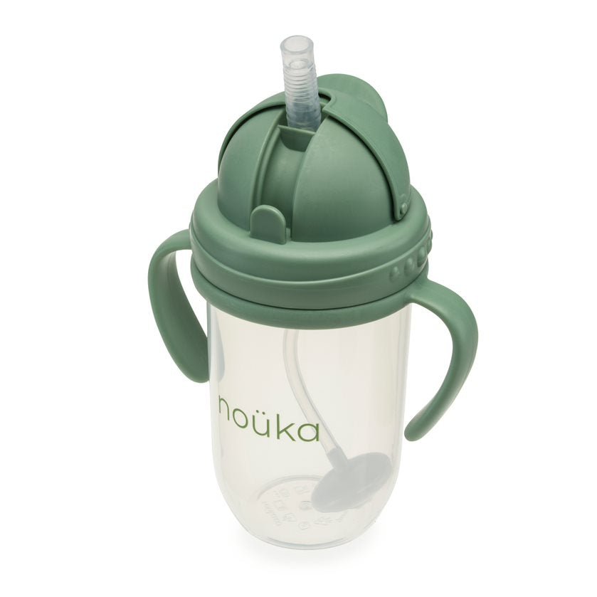 noüka Non - Spill Weighted Straw Cup 9 oz - Fern (Sold in Case of 2, Qty of 1=2 products) - MAIGHAN DISTRIBUTION CANADA