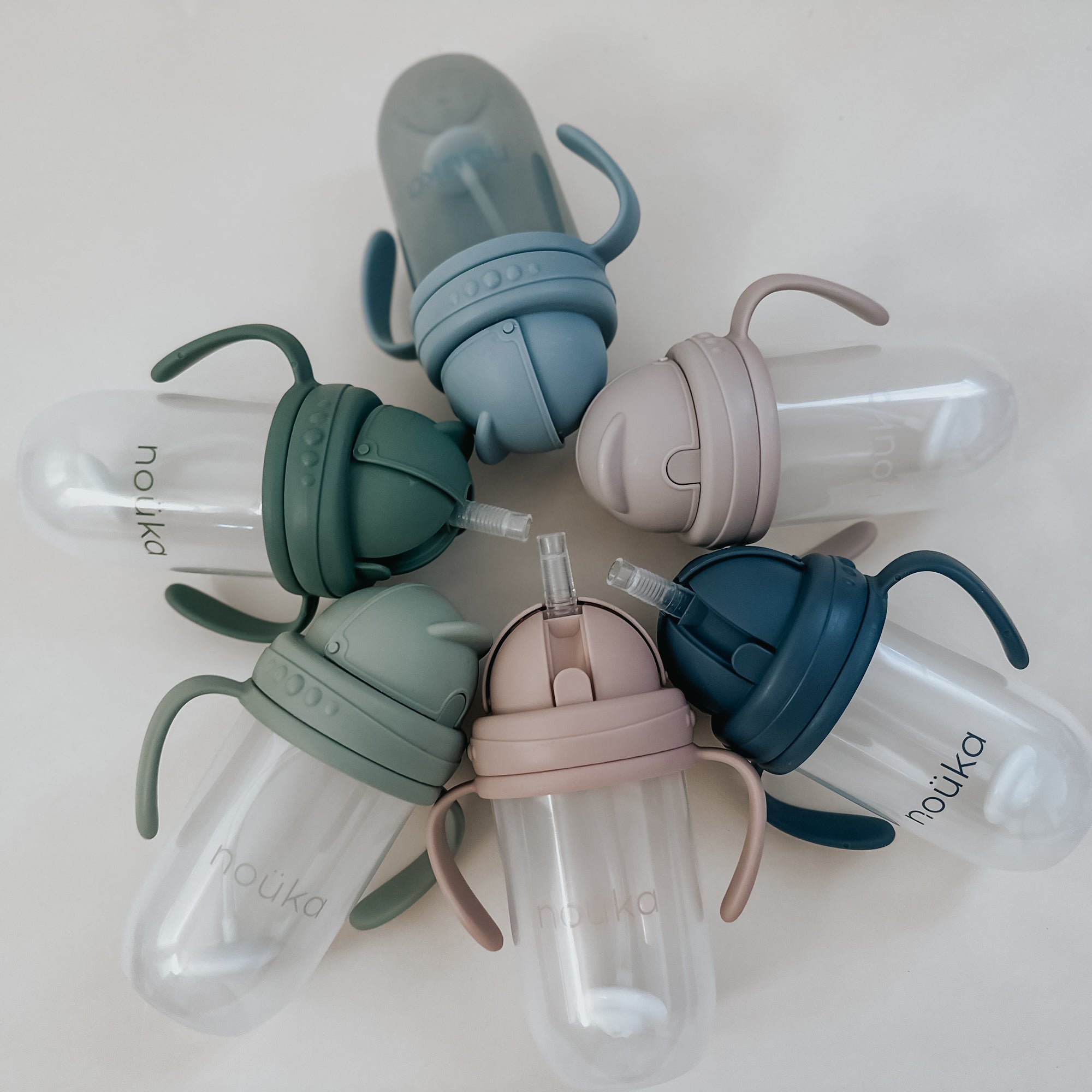 noüka Non - Spill Weighted Straw Cup 9 oz - Soft Blush (Sold in Case of 2, Qty of 1=2 products) - MAIGHAN DISTRIBUTION CANADA