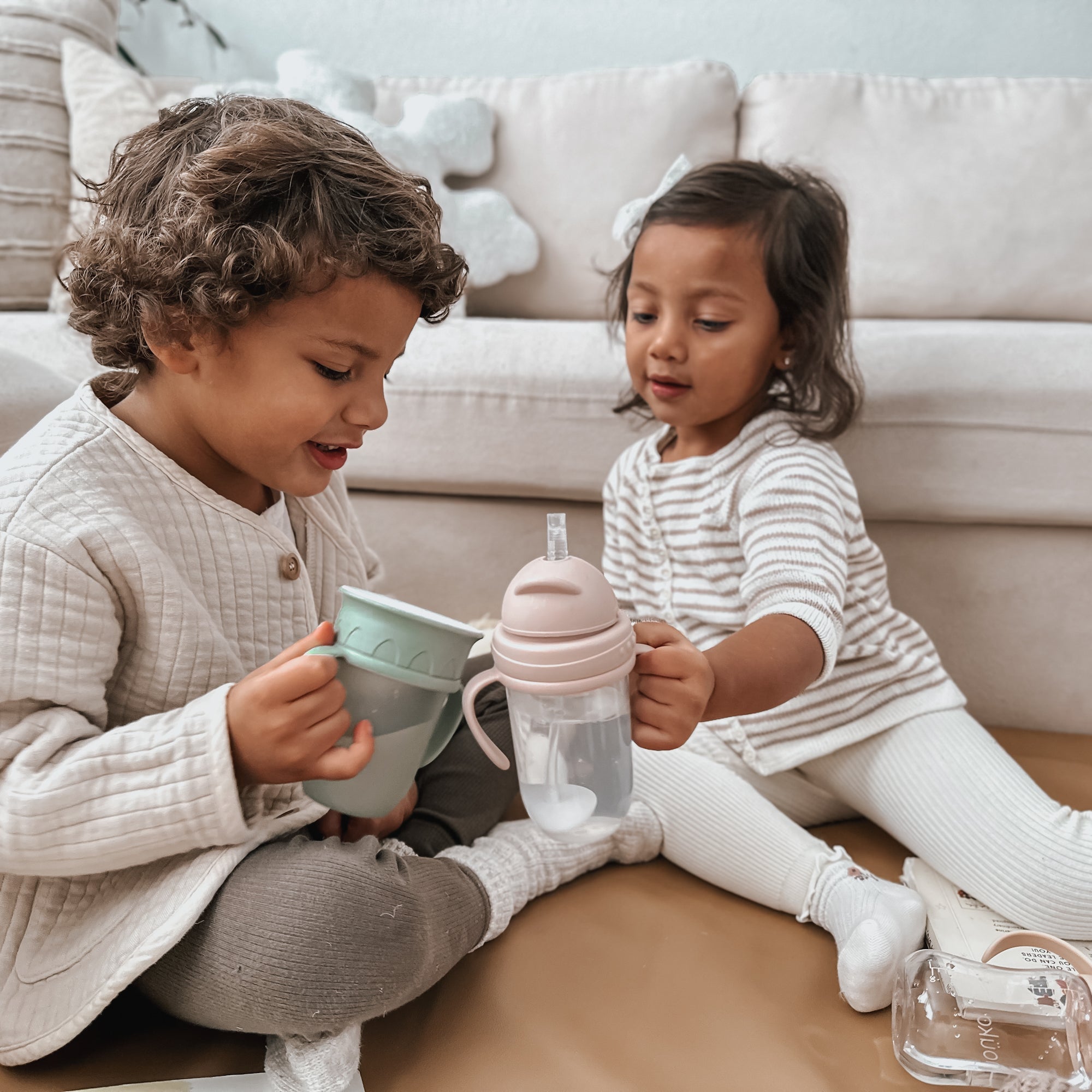 noüka Non - Spill Weighted Straw Cup 9 oz - Wave (Sold in Case of 2, Qty of 1=2 products) - MAIGHAN DISTRIBUTION CANADA