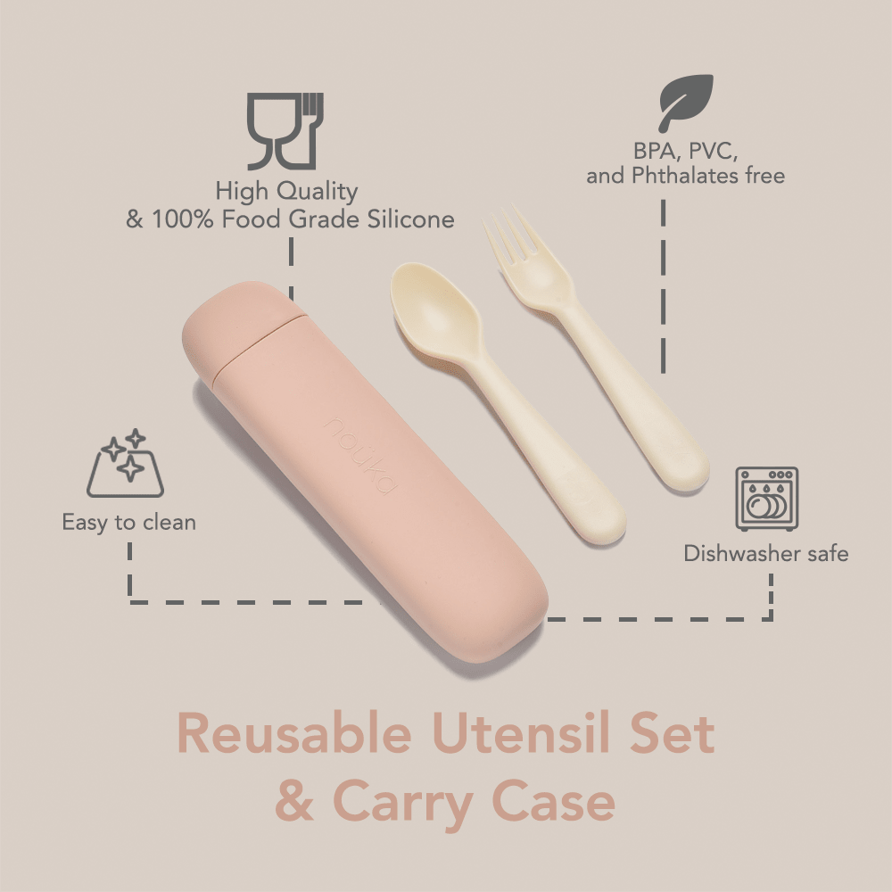 noüka Reusable Utensil Set & Carry Case - Leaf (Sold in Case of 2, Qty of 1=2 products) - MAIGHAN DISTRIBUTION CANADA