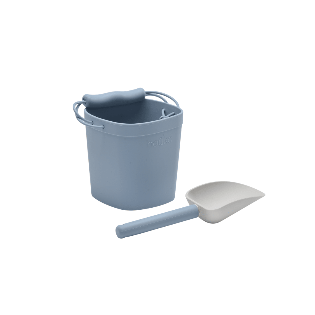 noüka Silicone Bucket & Shovel - Lily Blue (Sold in Case of 2, Qty of 1=2 products) - MAIGHAN DISTRIBUTION CANADA