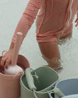 noüka Silicone Bucket & Shovel - Lily Blue (Sold in Case of 2, Qty of 1=2 products) - MAIGHAN DISTRIBUTION CANADA