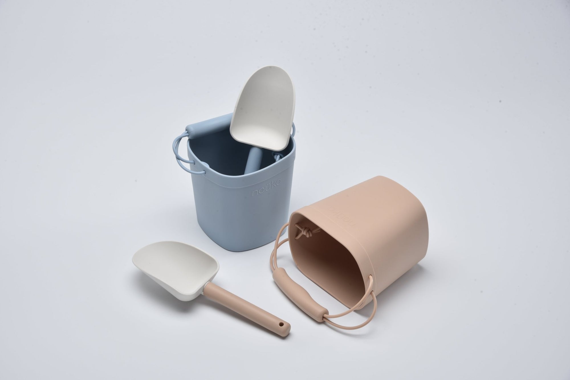 noüka Silicone Bucket & Shovel - Soft Blush (Sold in Case of 2, Qty of 1=2 products) - MAIGHAN DISTRIBUTION CANADA
