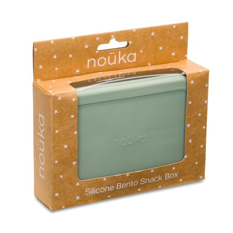 noüka Small Silicone Sealed Snack Box - Leaf (Min. of 2 PK, Multiples of 2 PK) - MAIGHAN DISTRIBUTION CANADA