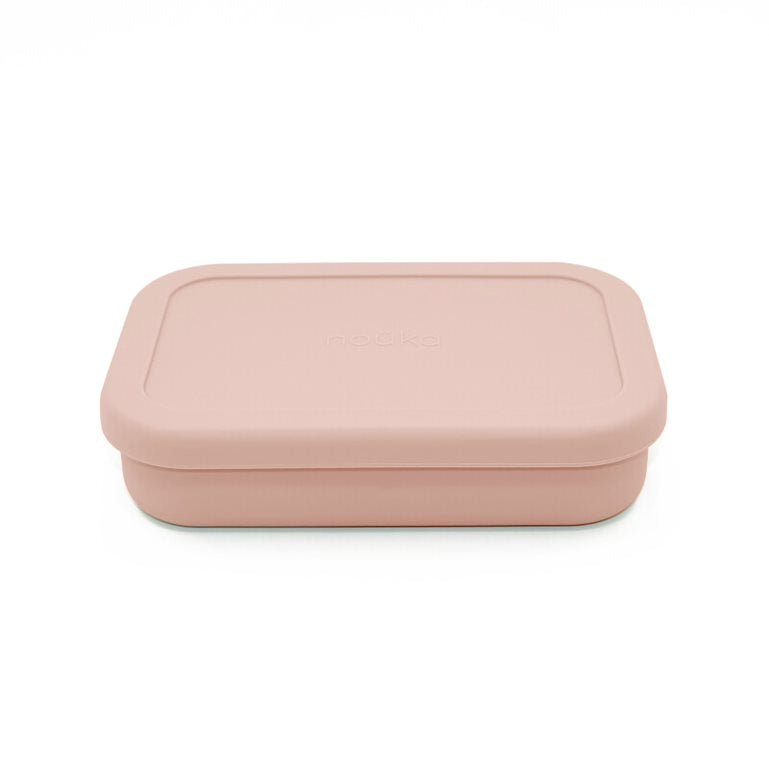 noüka Small Silicone Sealed Snack Box - Soft Blush (Min. of 2 PK, Multiples of 2 PK) - MAIGHAN DISTRIBUTION CANADA