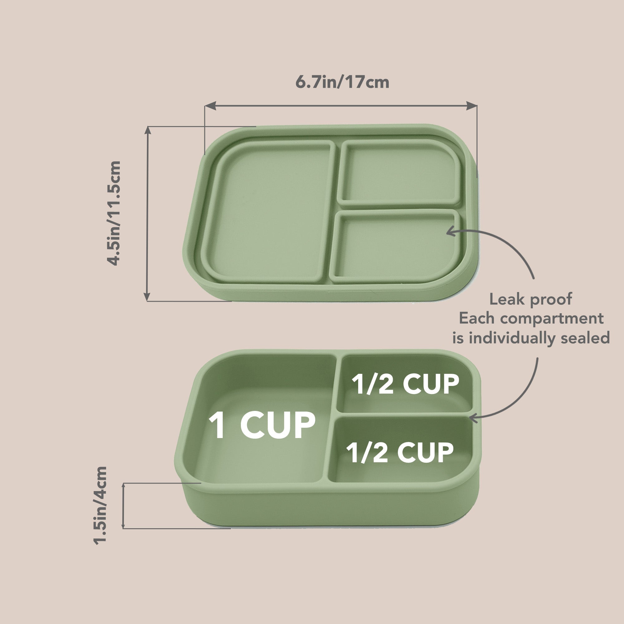 noüka Small Silicone Sealed Snack Box - Wave (Min. of 2 PK, Multiples of 2 PK) - MAIGHAN DISTRIBUTION CANADA