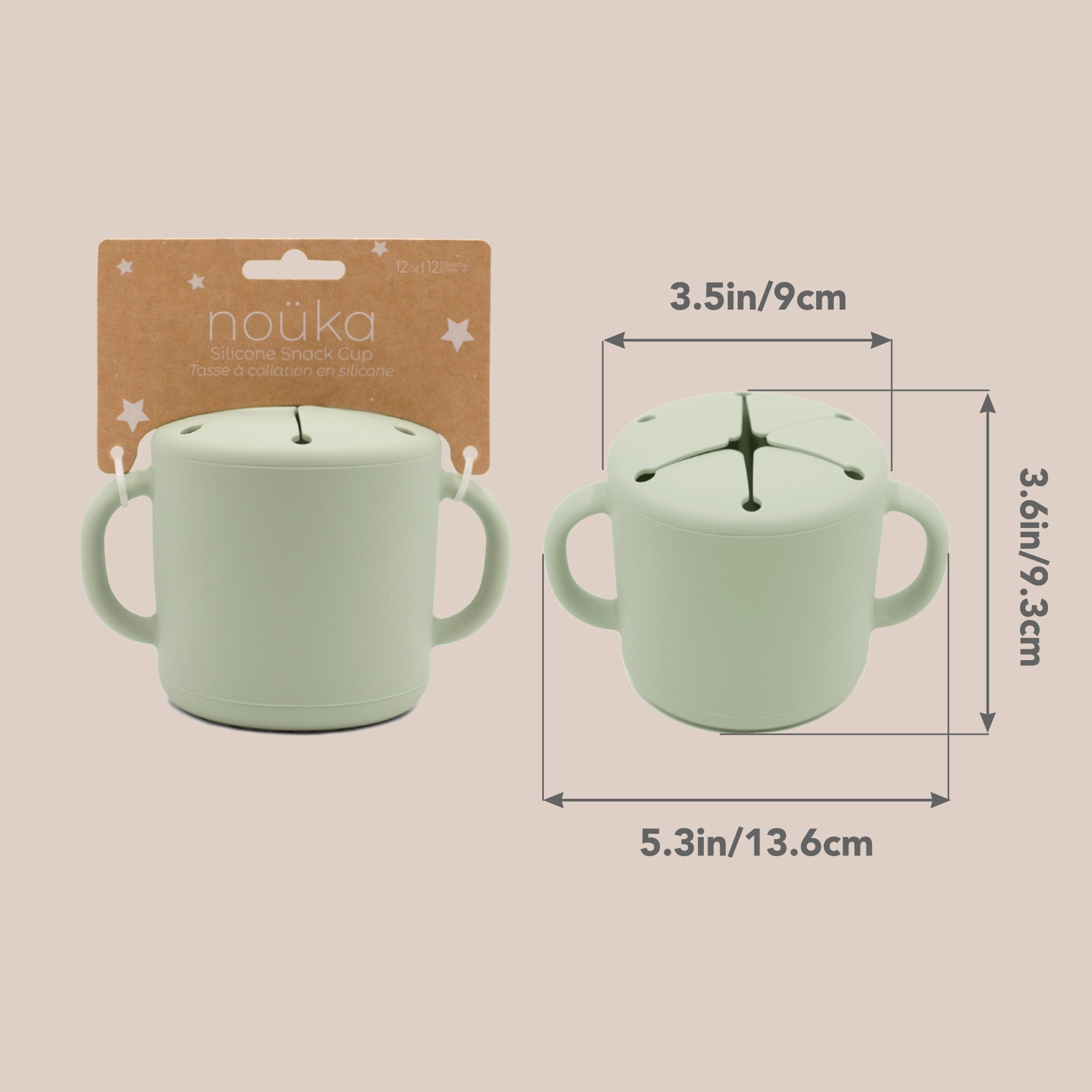 noüka Snack Cup - Light Storm (Min. of 2 PK, Multiples of 2 PK) - MAIGHAN DISTRIBUTION CANADA