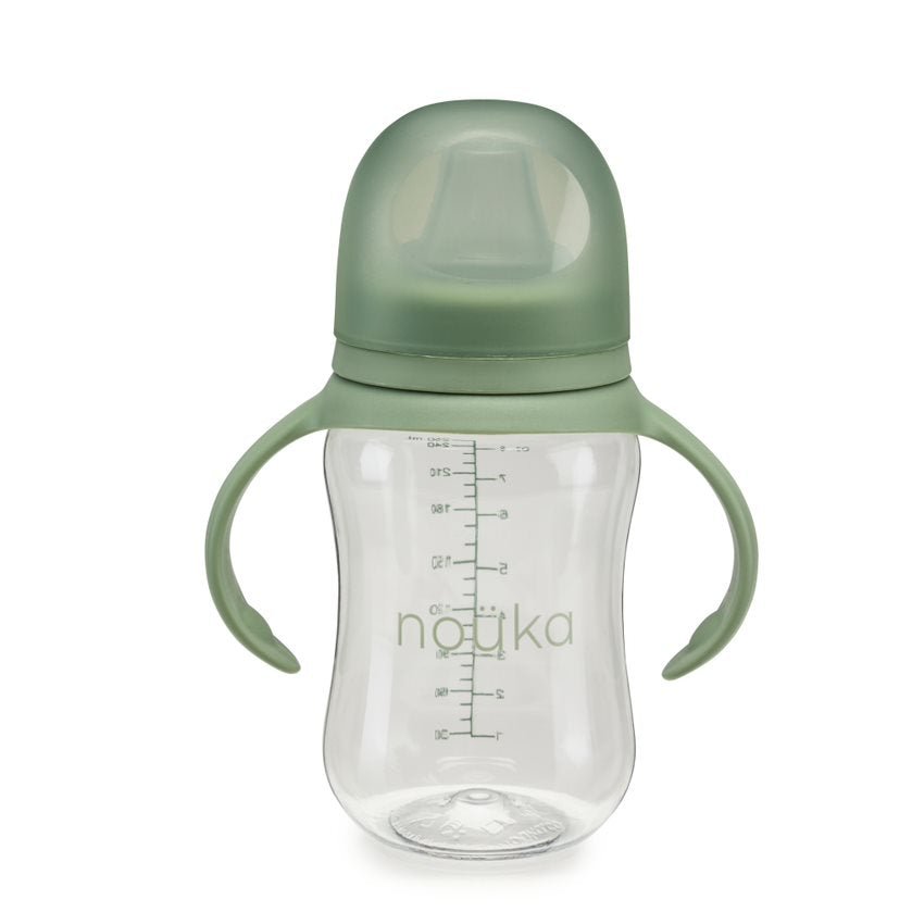 noüka Soft Spout Sippy Cup 8 Oz - Moss (Sold in Case of 2, Qty of 1=2 products) - MAIGHAN DISTRIBUTION CANADA