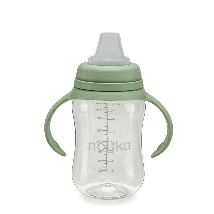 noüka Soft Spout Sippy Cup 8 Oz - Moss (Sold in Case of 2, Qty of 1=2 products) - MAIGHAN DISTRIBUTION CANADA