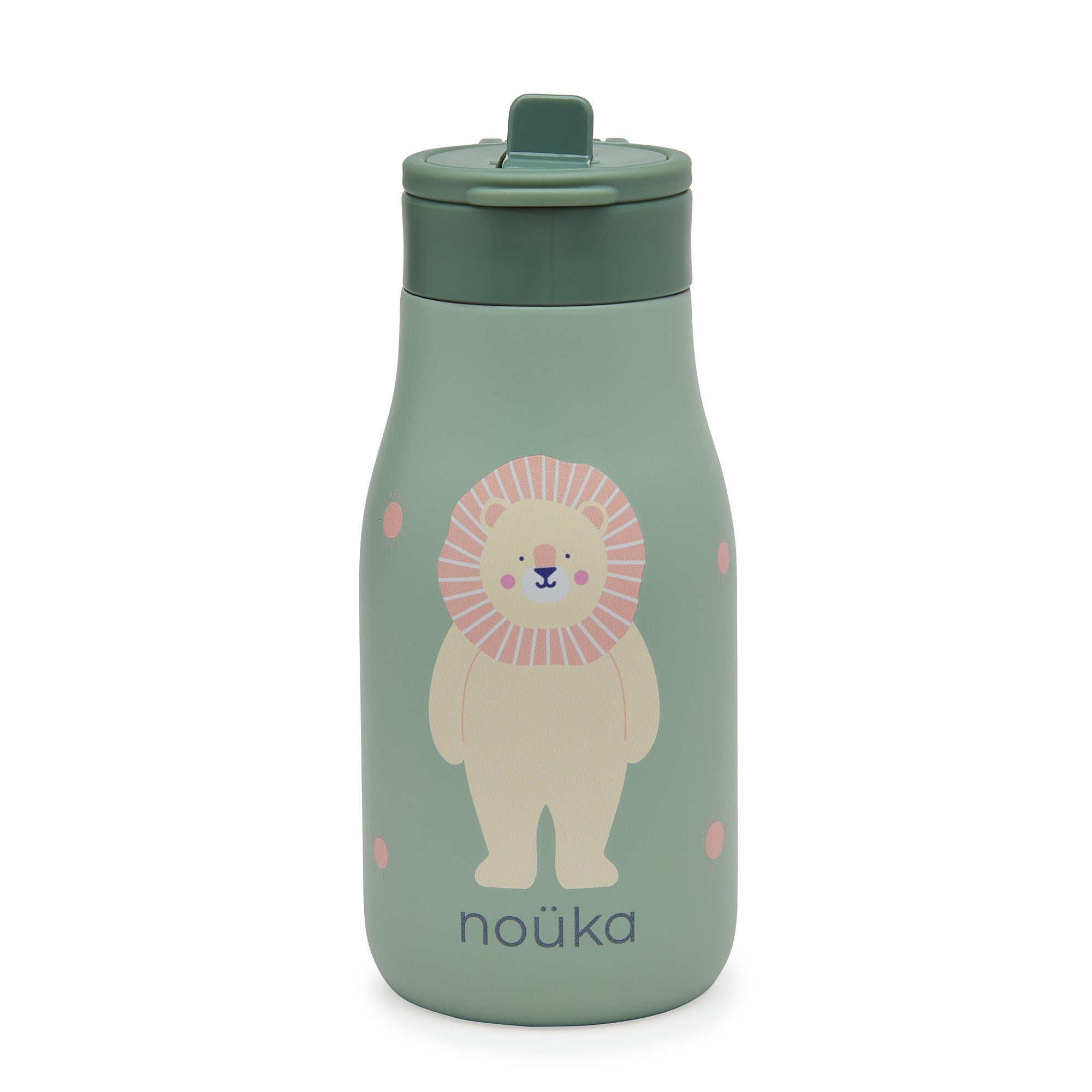 noüka Stainless Steel Drinking Bottle 10 Oz Lucie Collection - Roary - The Lion (Min. of 2 PK, Multiples of 2 PK) - MAIGHAN DISTRIBUTION CANADA