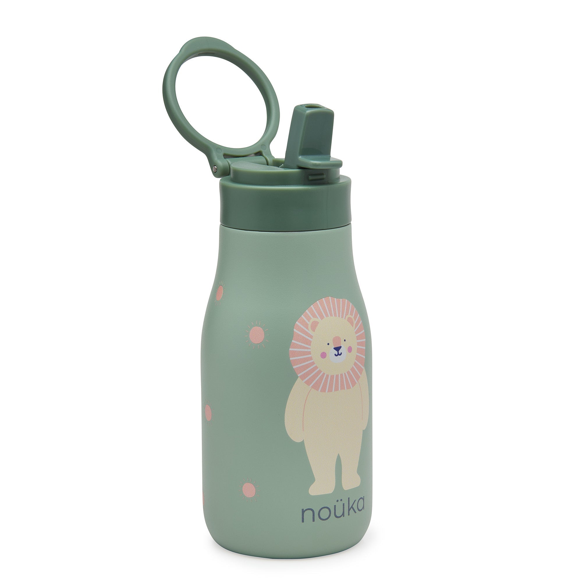 noüka Stainless Steel Drinking Bottle 10 Oz Lucie Collection - Roary - The Lion (Min. of 2 PK, Multiples of 2 PK) - MAIGHAN DISTRIBUTION CANADA