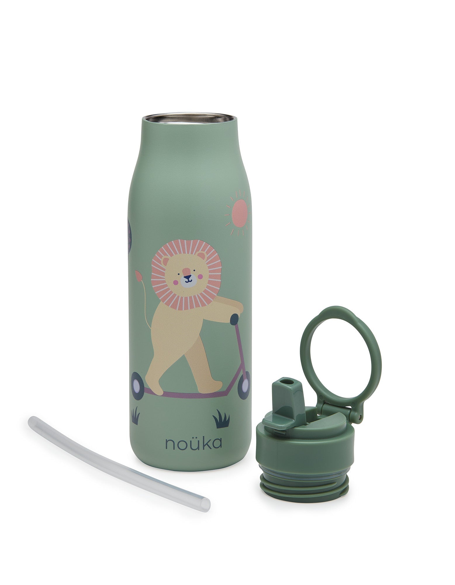 noüka Stainless Steel Drinking Bottle 16 Oz Daisy Collection - Kiko The Toukan (Min. of 2 PK, Multiples of 2 PK) - MAIGHAN DISTRIBUTION CANADA