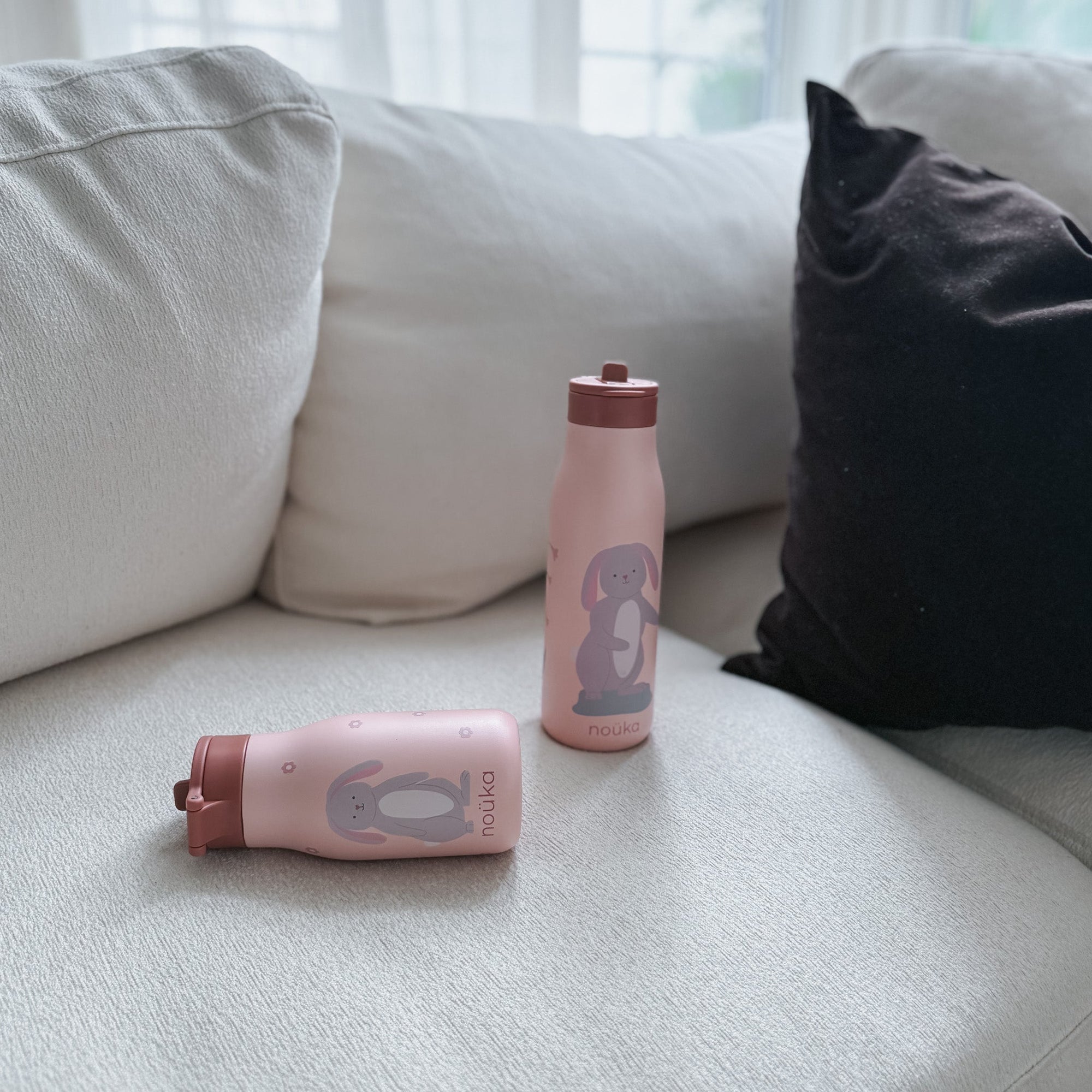 noüka Stainless Steel Drinking Bottle 16 Oz Daisy Collection - Pip - The Rabbit (Min. of 2 PK, Multiples of 2 PK) - MAIGHAN DISTRIBUTION CANADA