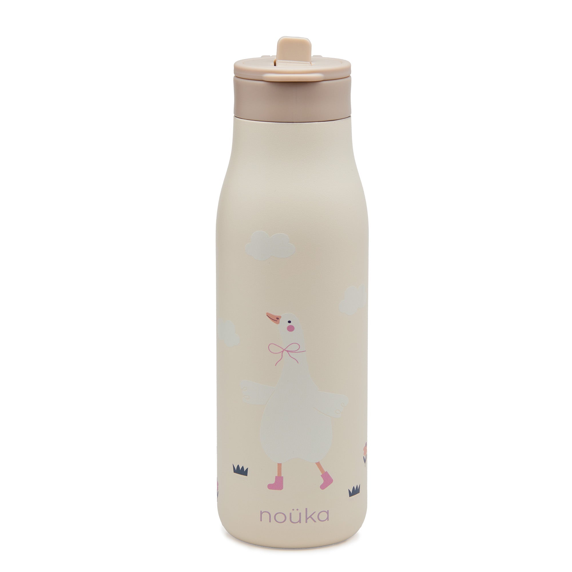 noüka Stainless Steel Drinking Bottle 16 Oz Daisy Collection - Willow The Goose (Min. of 2 PK, Multiples of 2 PK) - MAIGHAN DISTRIBUTION CANADA